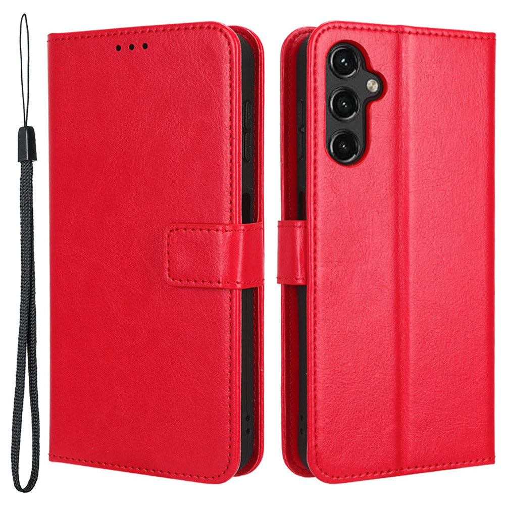 For Samsung Galaxy A24 4G / A24 5G Wallet Case PU Leather Crazy Horse Texture Stand Folio Flip Phone Cover For Samsung Galaxy A24 4G / A24 5G Wallet Case PU Leather Crazy Horse Texture Stand Folio Flip Phone Cover